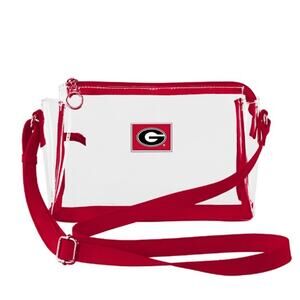 New Georgia Bulldogs Stadium Approved Small Clear Handbag w/Shoulder Strap, Bag